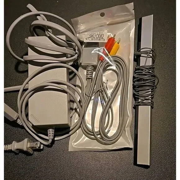 Nintendo Wii Lot Console, Hookups, Controllers And 9 Games